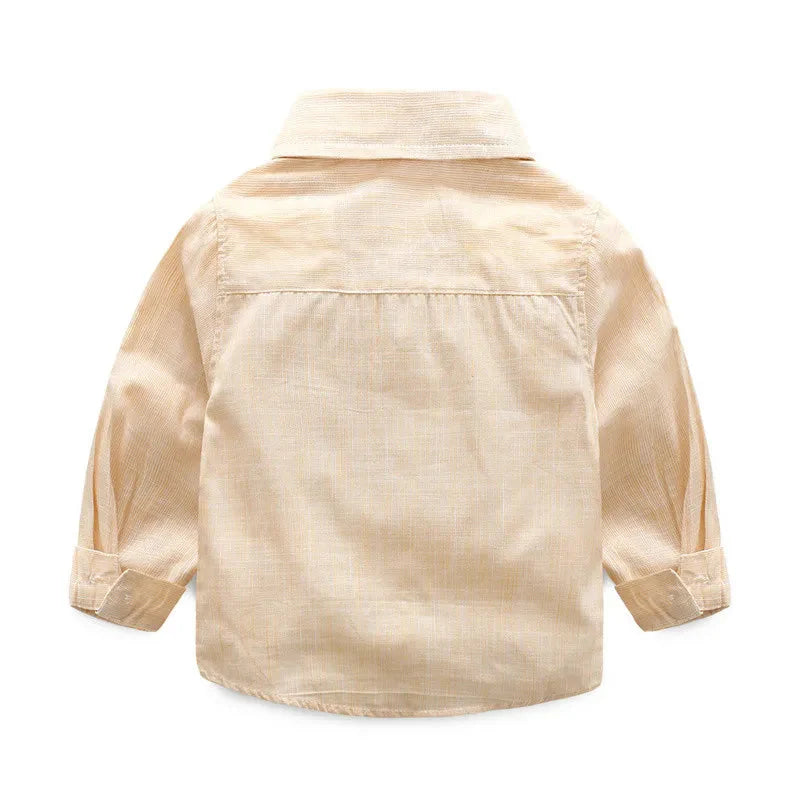 Kids Boys Strip Long Sleeve Bow Tie T-shirt+Suspenders Pants