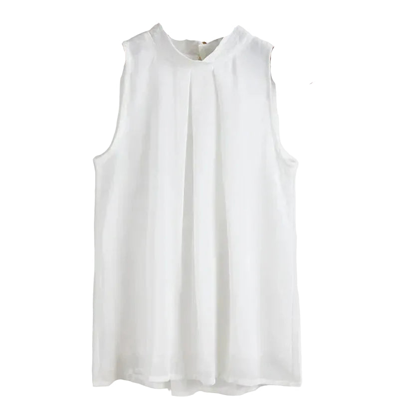 Women Casual Sleeveless Blouse Tops