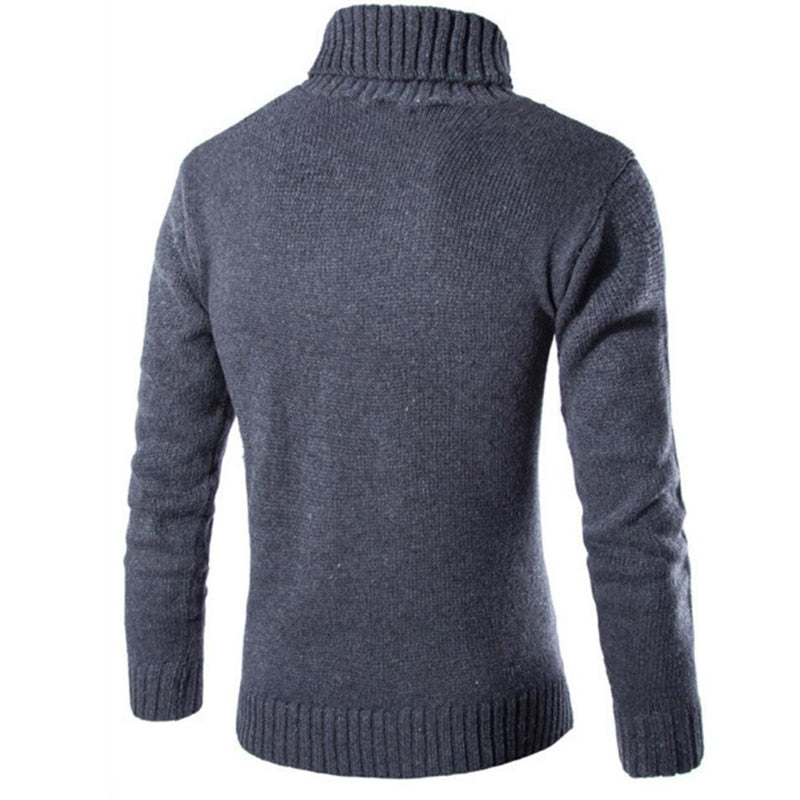 Male Pullover Slim Warm Sweater