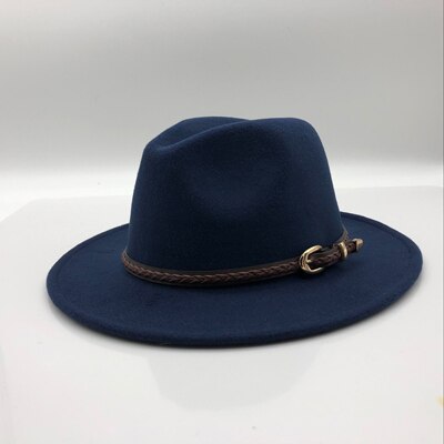 Women Casual Belt Design Fedoras
