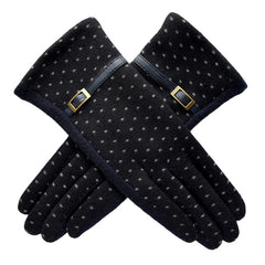 Women Cashmere Elegant Thick Warm Gloves