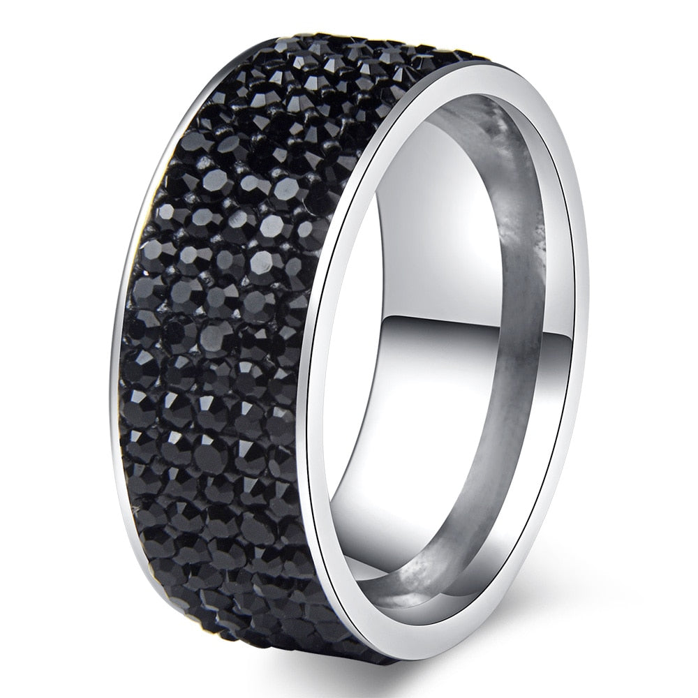 Accessories Women Elegant Engagement Crystal Ring