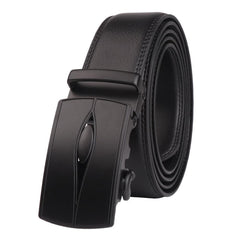Mens Genuine Leather Automatic Buckle Belt
