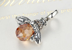 Sterling Silver 925 Women Honey Bee Charm For Bracelet