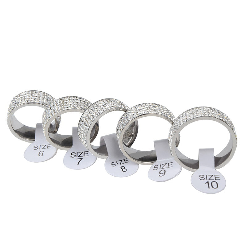 Accessories Women Elegant Engagement Crystal Ring