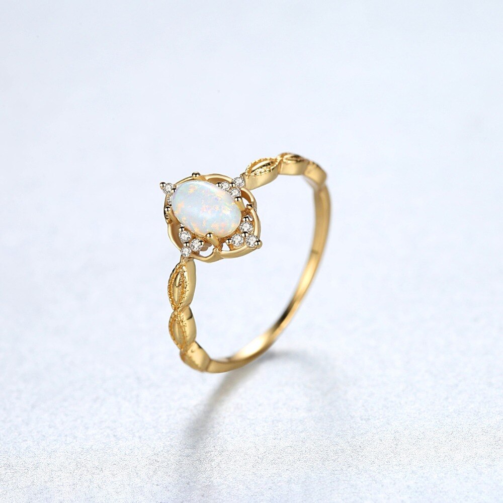 Sterling Silver 925 Vintage Opal Rings