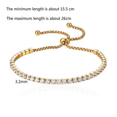 Woman Titanium Steel Crystal Blacelet