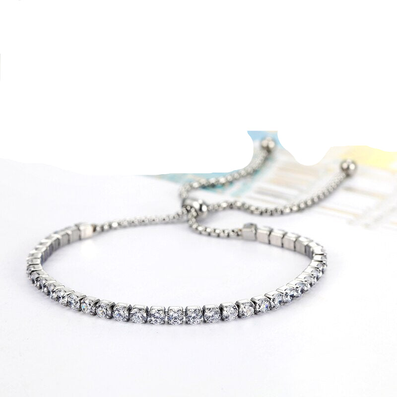 Woman Titanium Steel Crystal Blacelet