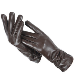 Women Genuine sheepskin Leather colour gloves