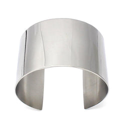 Designer Stainless Steel Wide Blank Cuff Bangle Bracelet