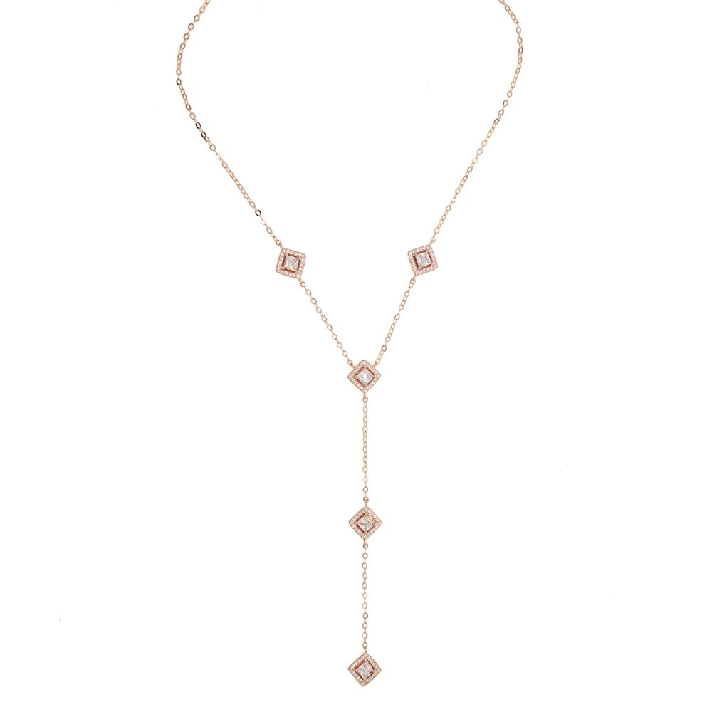 Women Long bling Necklace