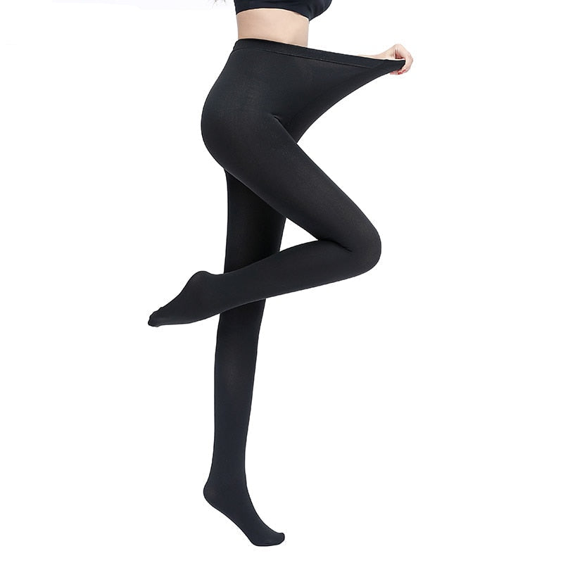 Women Winter Thermal Velvet Footed Leggings