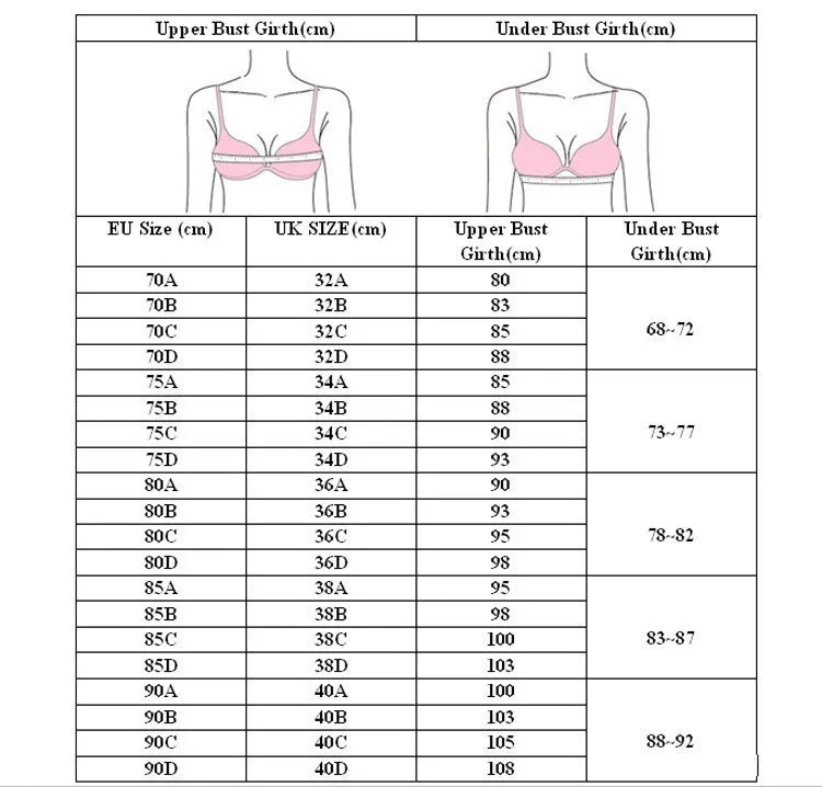 Women Push Up Sexy Hollow Lace Embroidery Bra Set