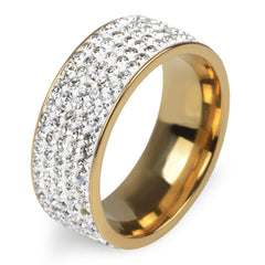Accessories Women Elegant Engagement Crystal Ring