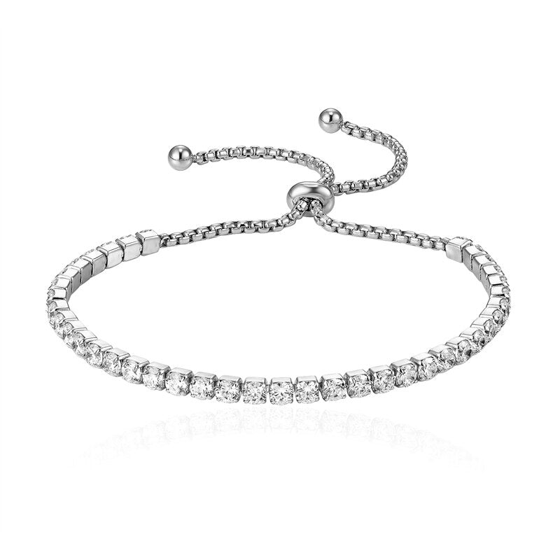Woman Titanium Steel Crystal Blacelet