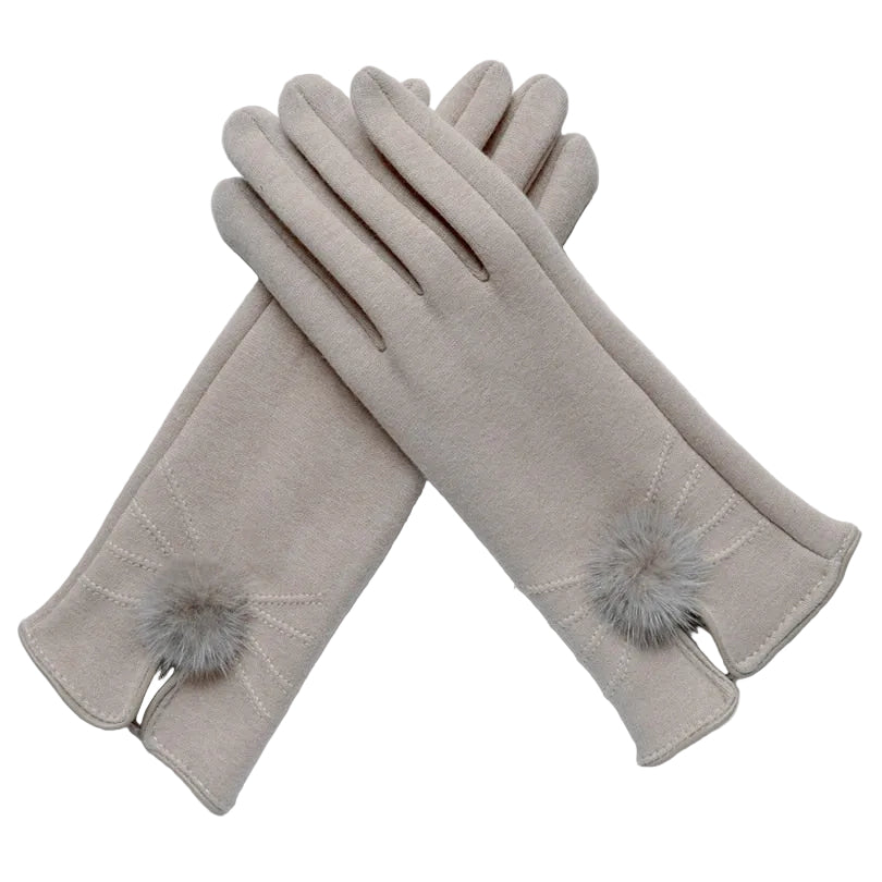 Woman Vintage Designer Winter Gloves