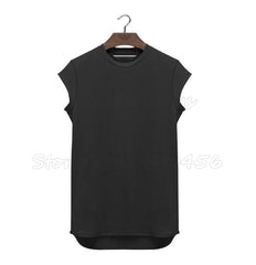 Men Muscle Hugging Gym Fitness Active T Shirt