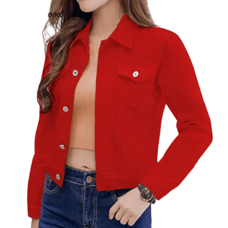 Women Long Sleeve Denim Jackets