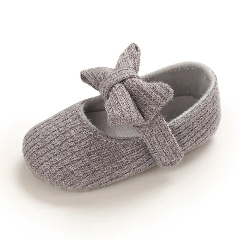 Newborn Baby Girl Casual Anti-Slip Bow Princess Shoes
