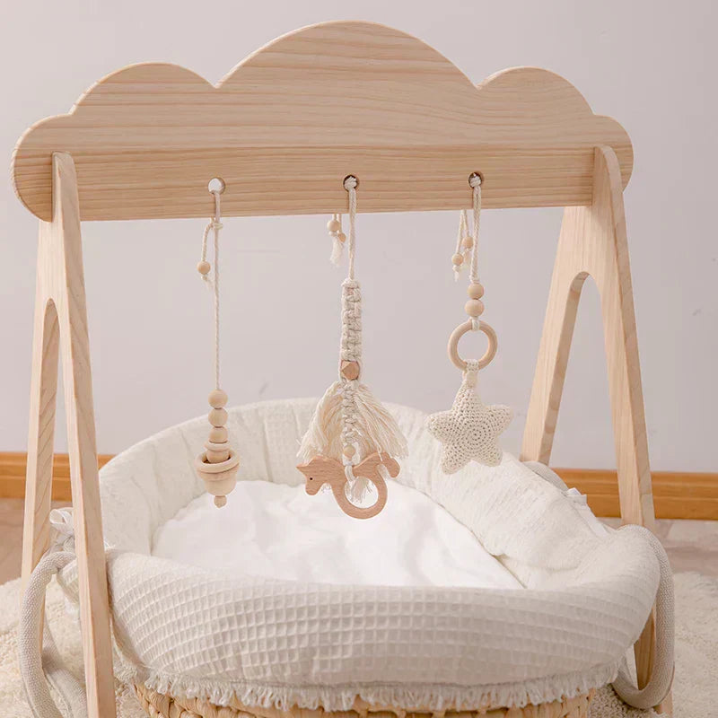 Baby Classic Wooden Teether Activity Gym