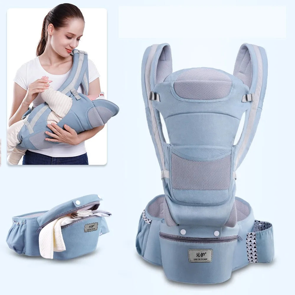 Kangaroo Shoulder Swaddle Sling Infant Kid Wrap Ergonomic Backpack Hipseat