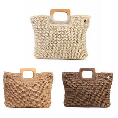 Woman Vintage Bohemian Straw Bag