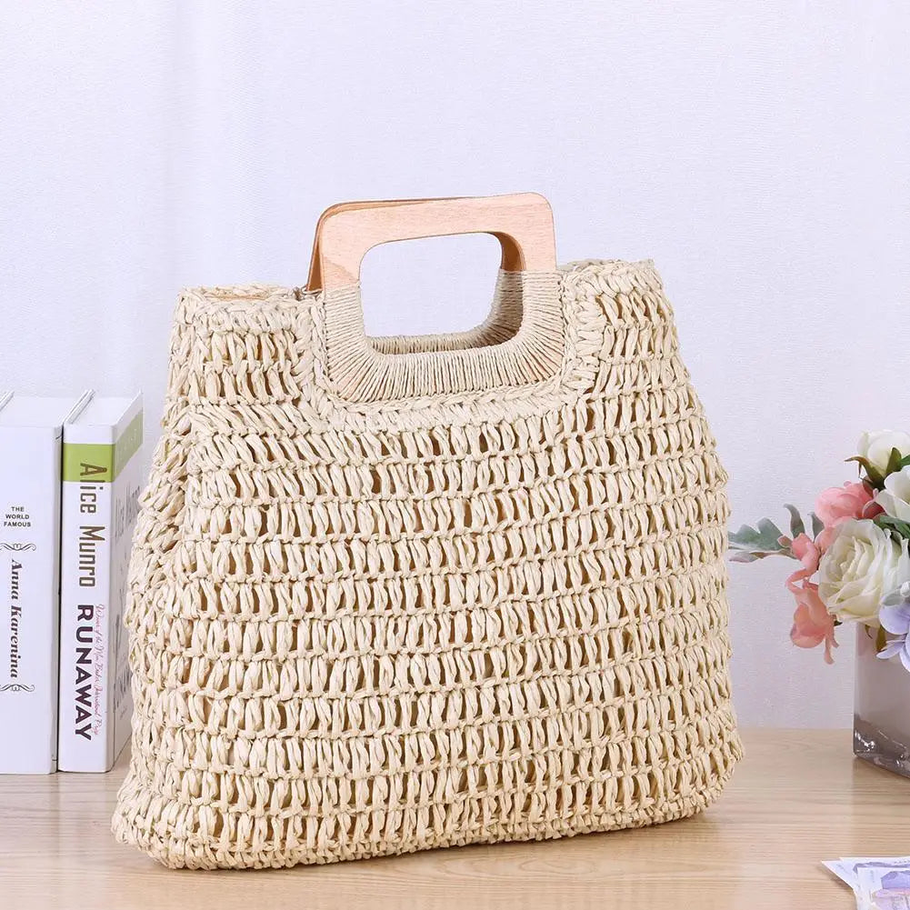 Woman Vintage Bohemian Straw Bag