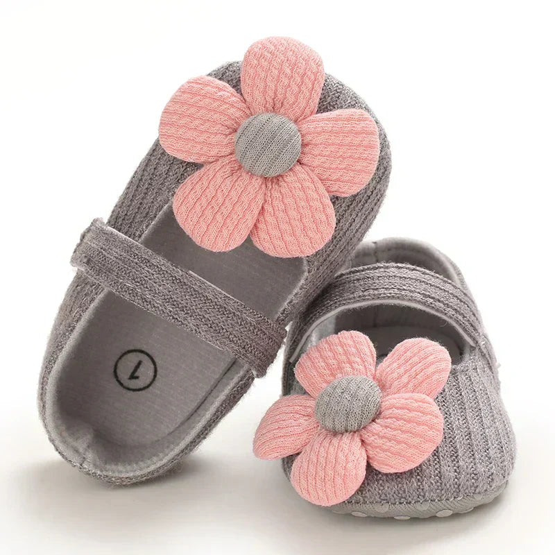 Newborn Baby Girl Casual Anti-Slip Bow Princess Shoes