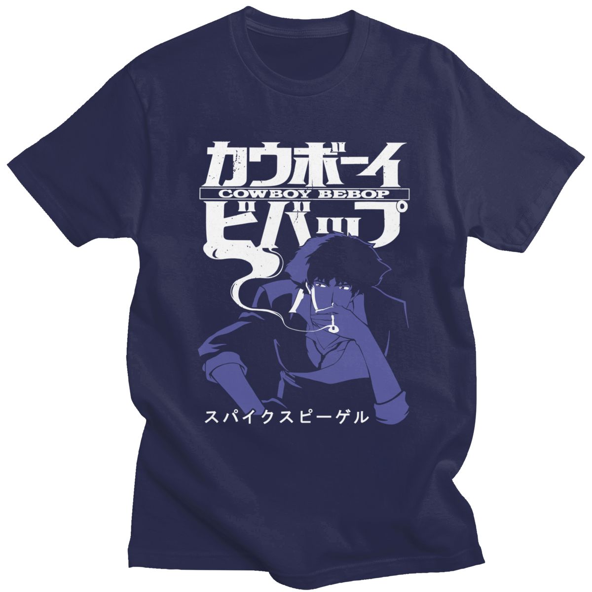 Men Short Sleeve Casual Anime Space Spike T Shirt