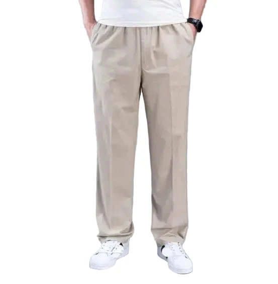 Men Casual Safari Style Cotton Cargo Pants