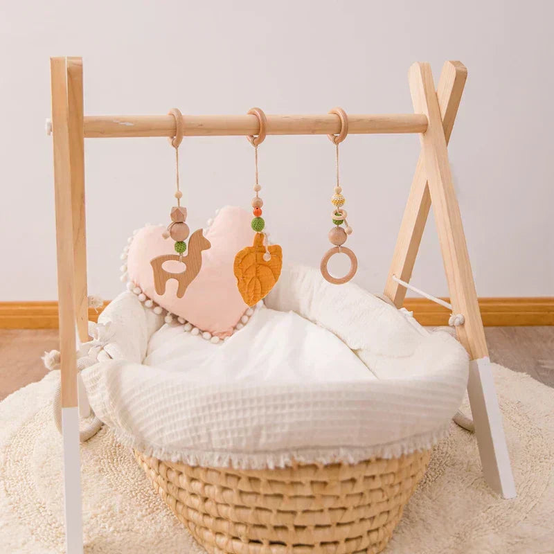 Baby Classic Wooden Teether Activity Gym