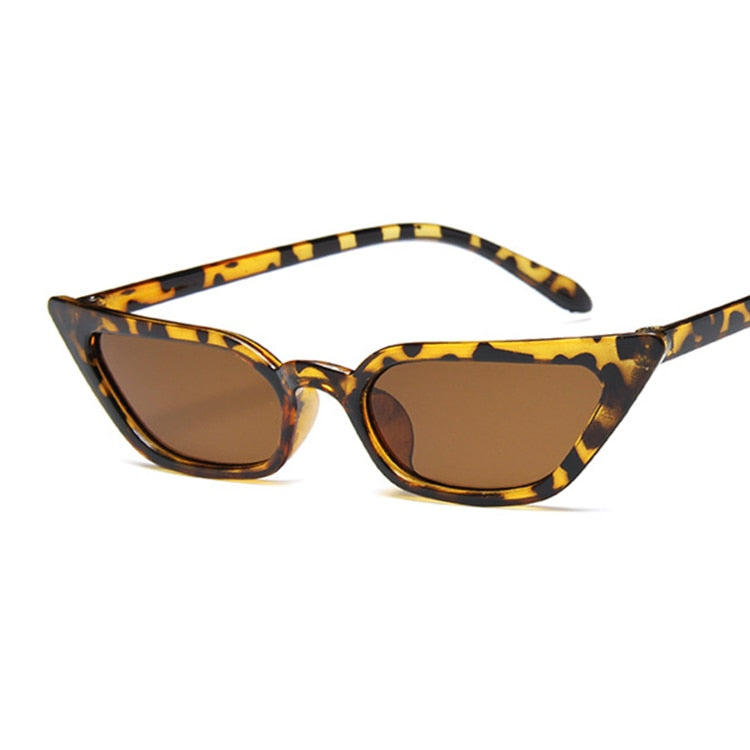 Woman Vintage Cat Eye Mirror Reflective Sunglasses UV400