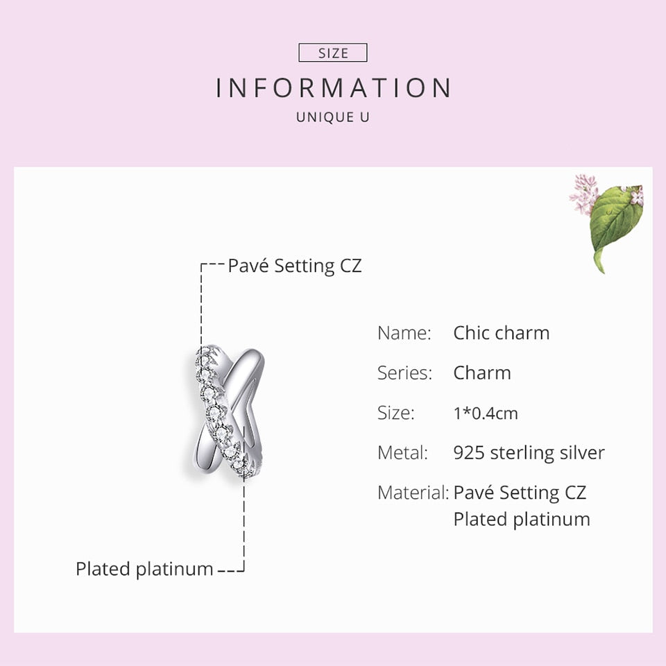 Sterling Silver 925 Cross Galaxy Charm