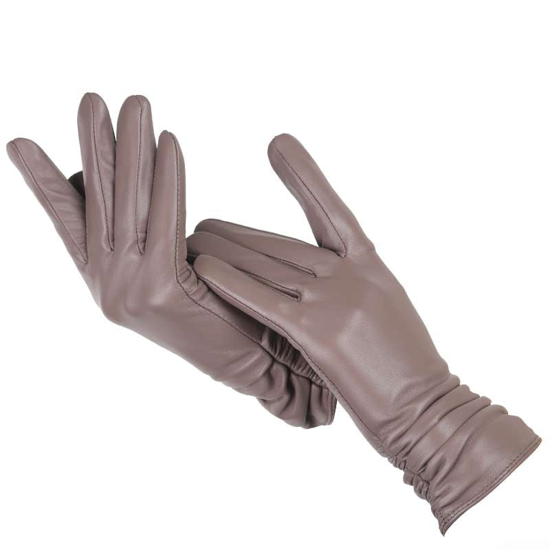 Women Genuine sheepskin Leather colour gloves