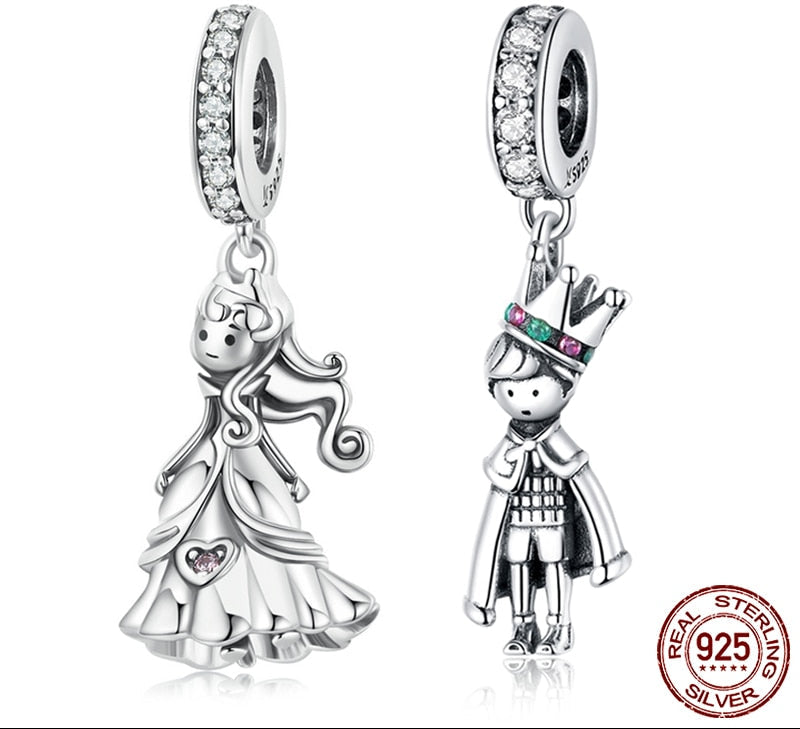 Sterling Silver 925 Prince of the Sea Pendant Charms
