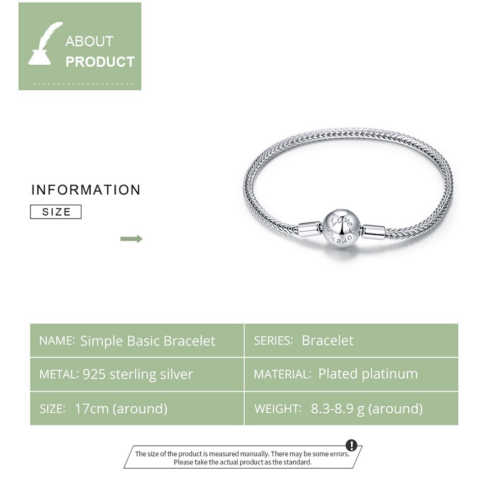 Sterling Silver 925 Snake Charm Bracelet