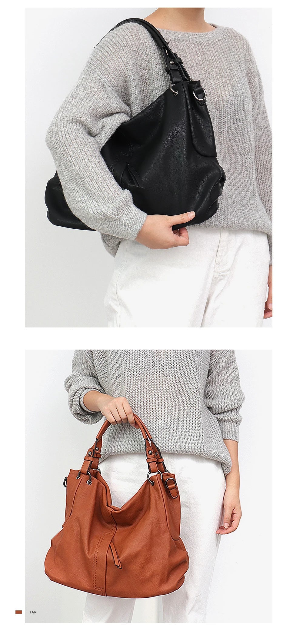 Accessories Women Leather Tassel Shoulder Bags