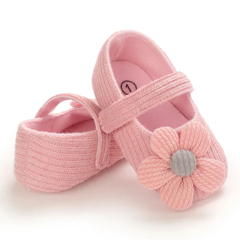 Newborn Baby Girl Casual Anti-Slip Bow Princess Shoes