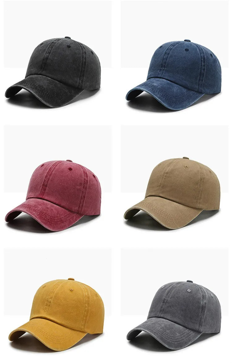 Unisex Cotton Adjustable Snapback Baseball Cap