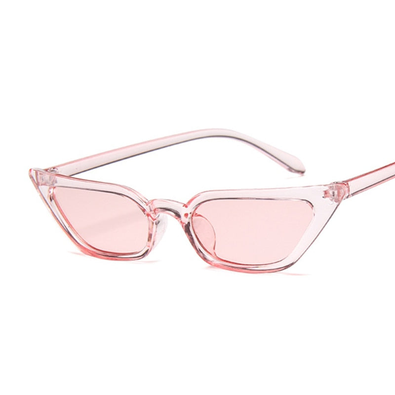 Woman Vintage Cat Eye Mirror Reflective Sunglasses UV400