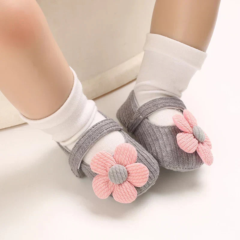 Newborn Baby Girl Casual Anti-Slip Bow Princess Shoes