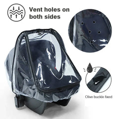 Baby Newborn Safety Seat Waterproof Transparent Cover