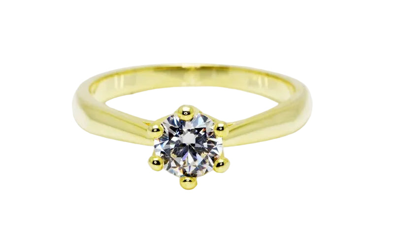 Woman Accessories Classic 0.5ct Round Zirconia Rings