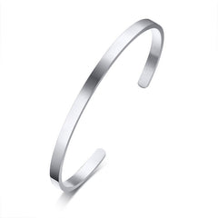 Men Stainless Steel Cuff Bangle Bracelet