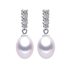Sterling Silver 925 Pearl Drop Earrings