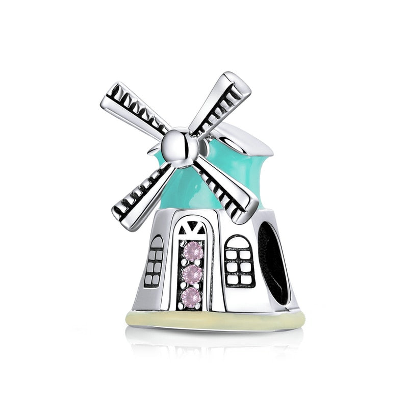 Sterling Silver 925 Traveling Scenery Charm Beads