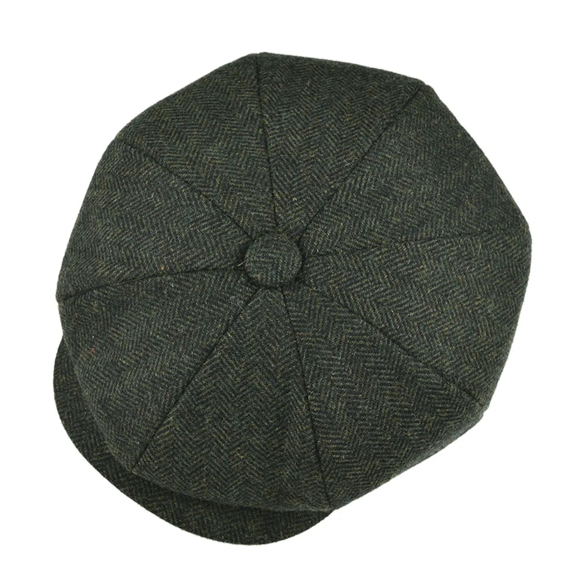 Men Classic Woolen Herringbone Gatsby Hat