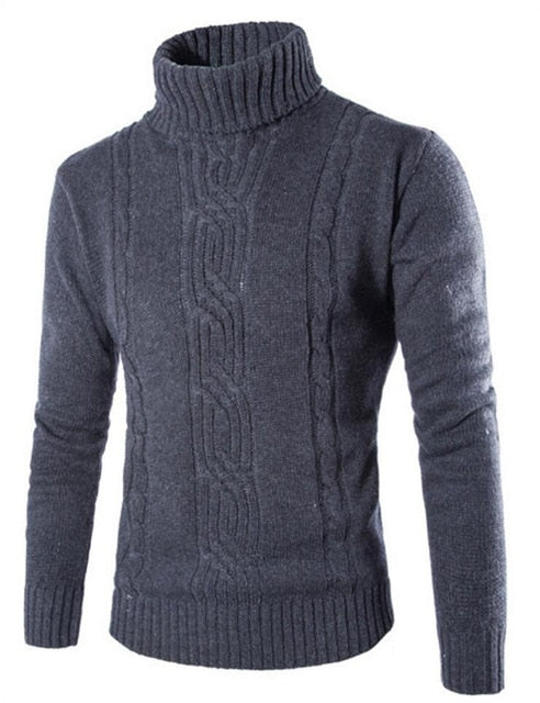 Male Pullover Slim Warm Sweater
