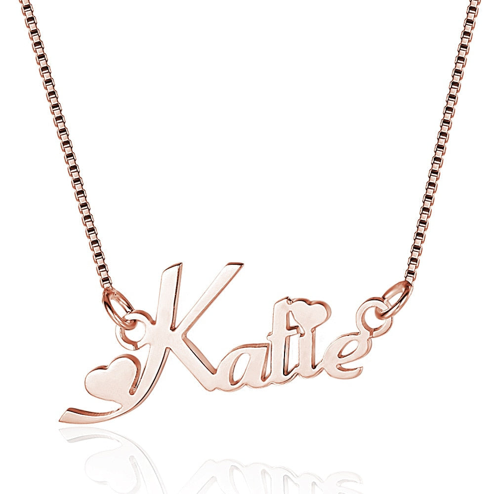 Sterling Silver 925 Russian Link Personalized Pendant Necklace