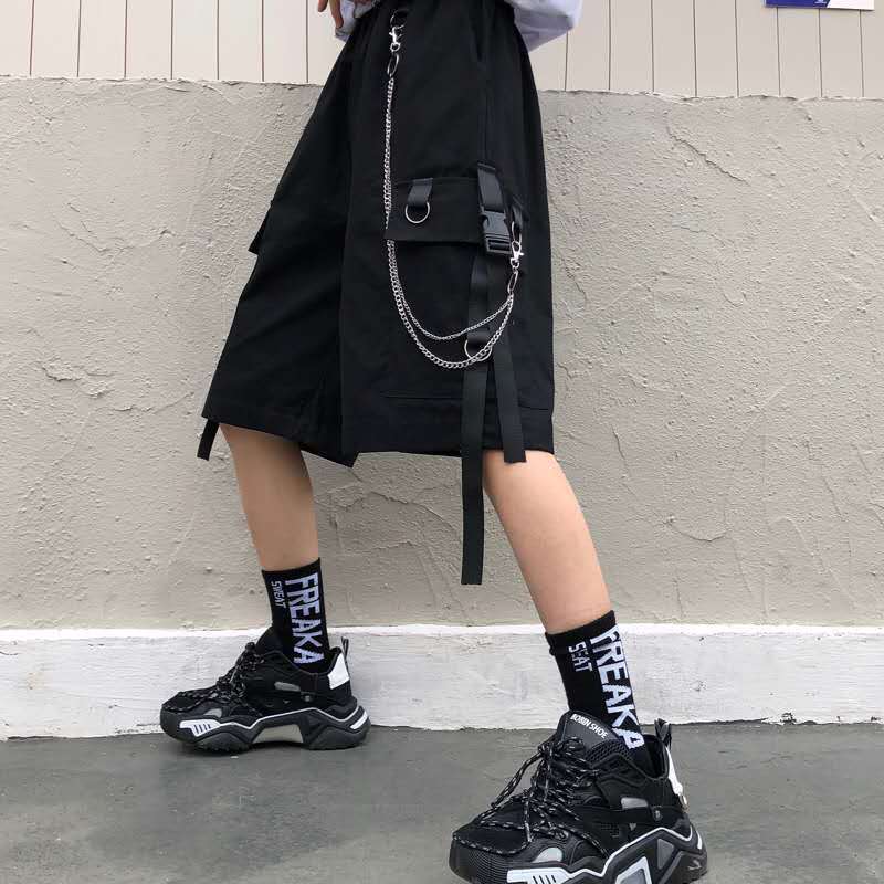 Women Cargo Loose Straight Casual Shorts